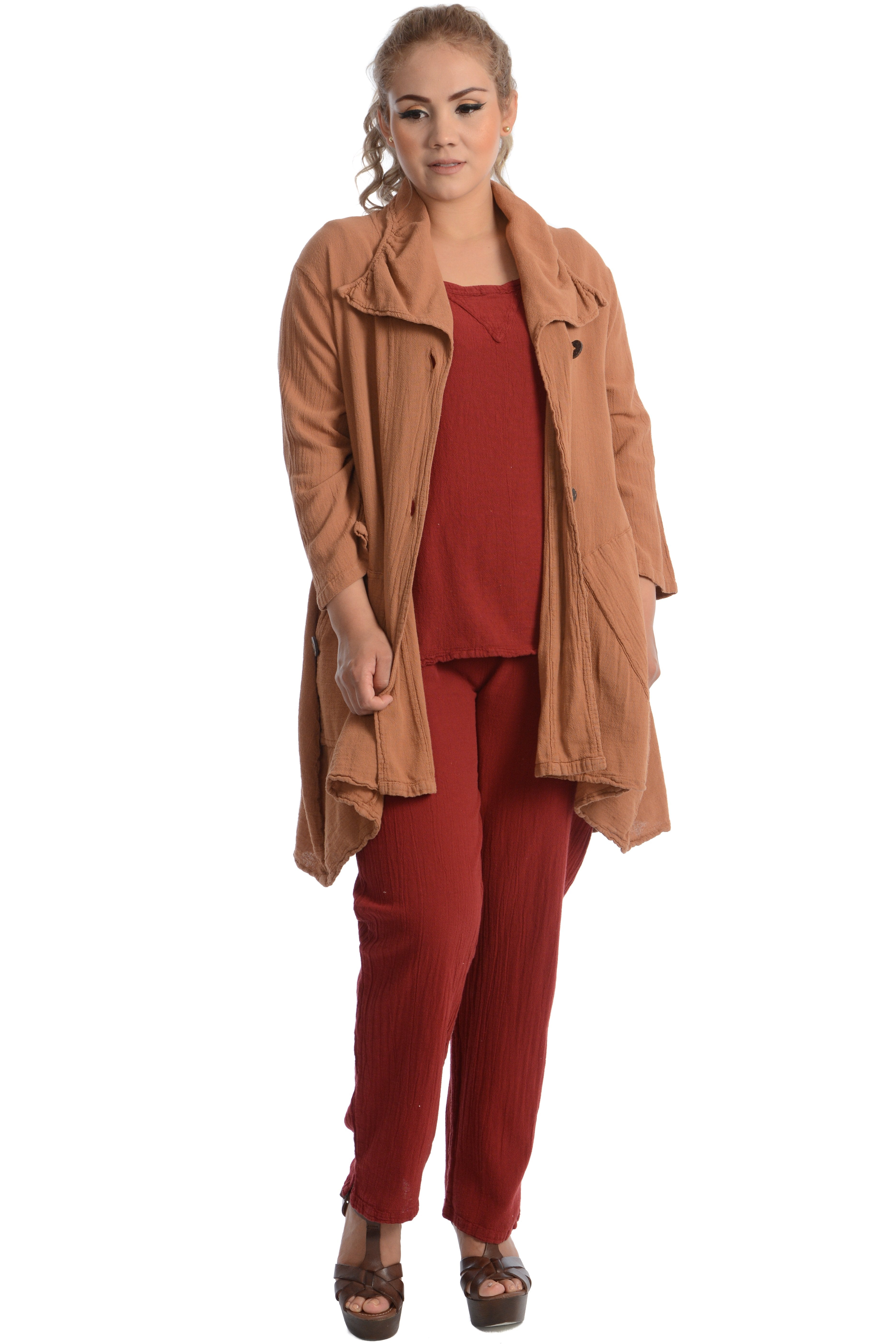 Maria de Guadalajara: Nahil Jacket in Cinnamon | KAQE