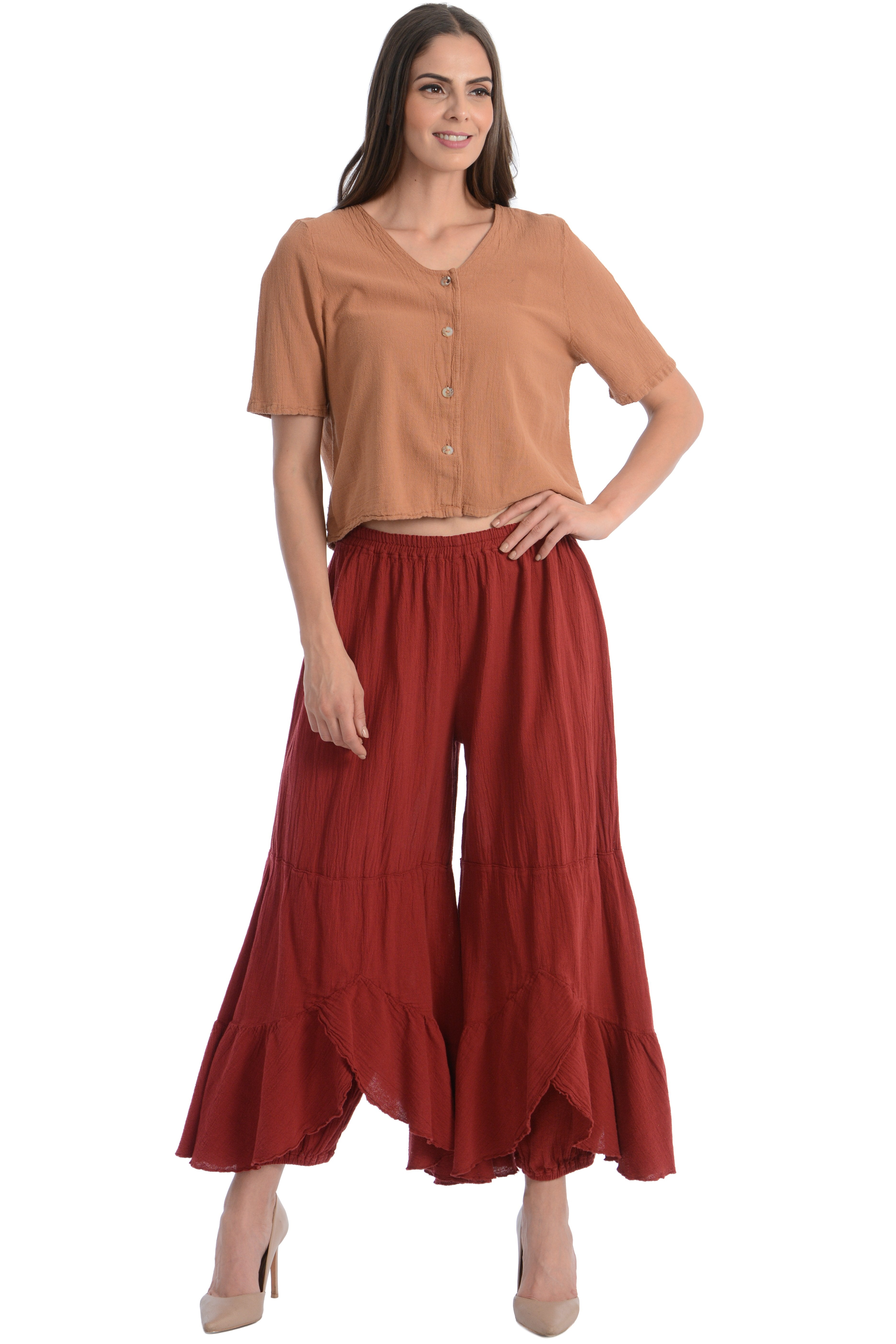 Maria de Guadalajara: Olas Pants in Shedron | KAQE