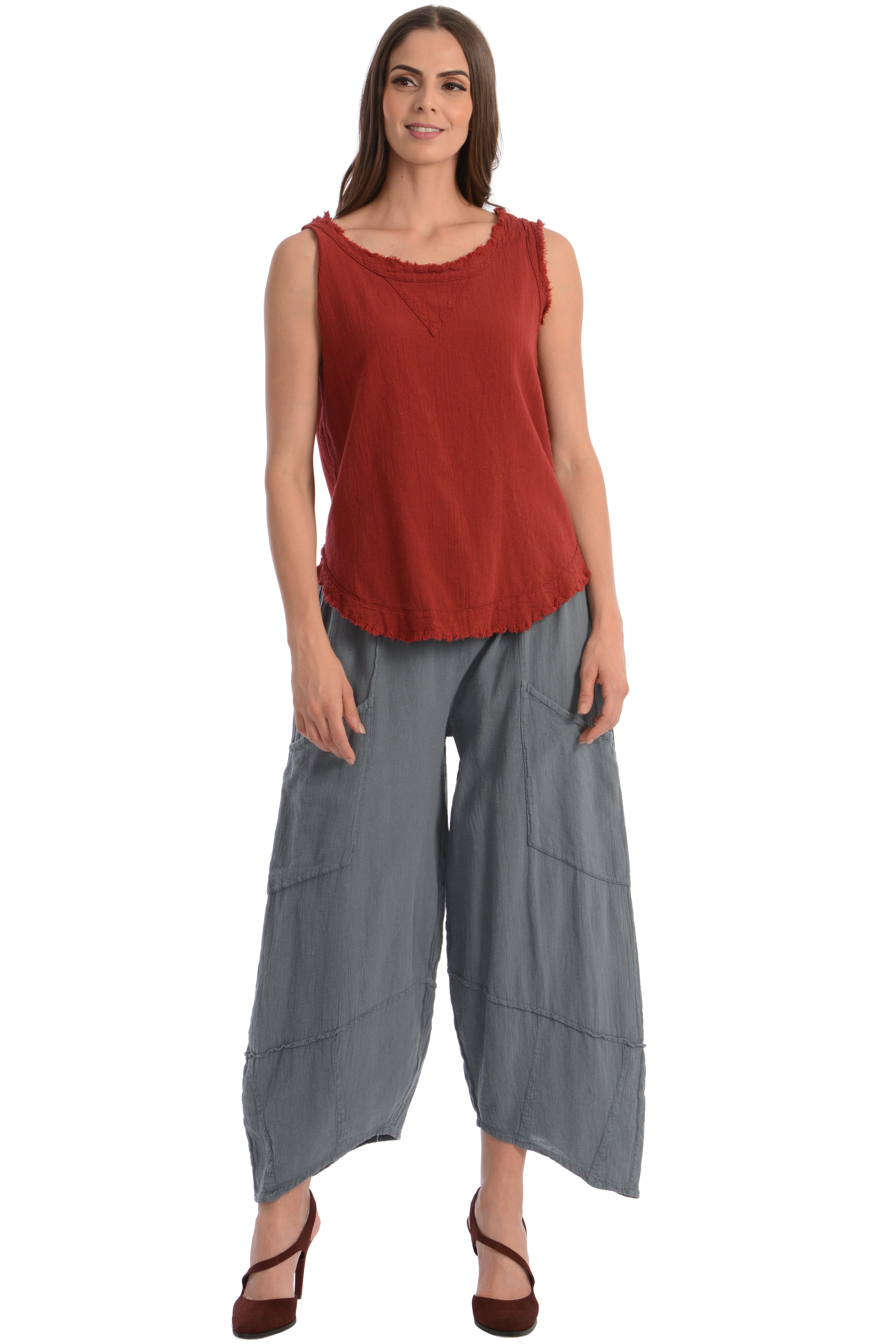 Maria de Guadalajara: Persia Pants in Gray | KAQE