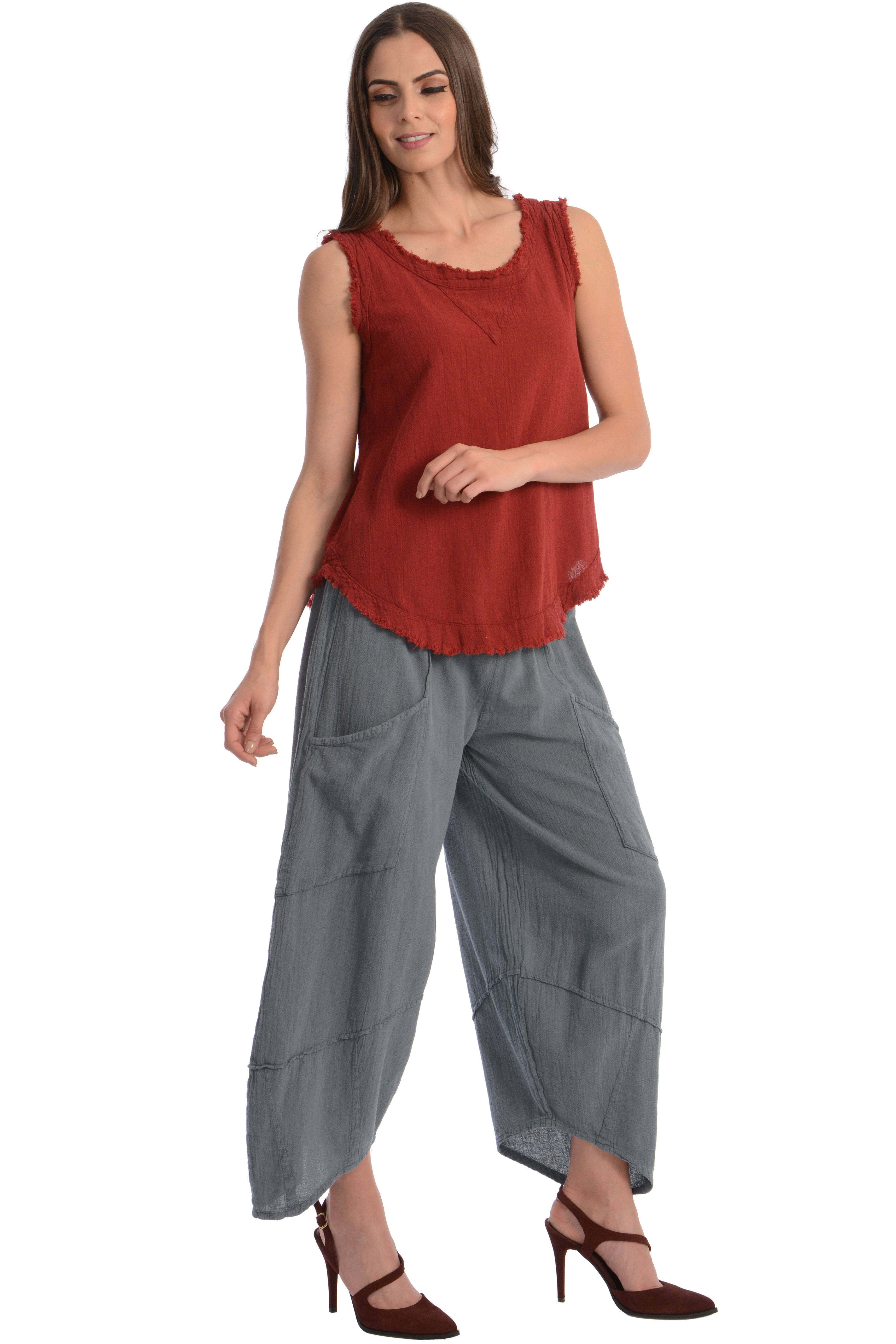 Maria de Guadalajara: Persia Pants in Gray | KAQE