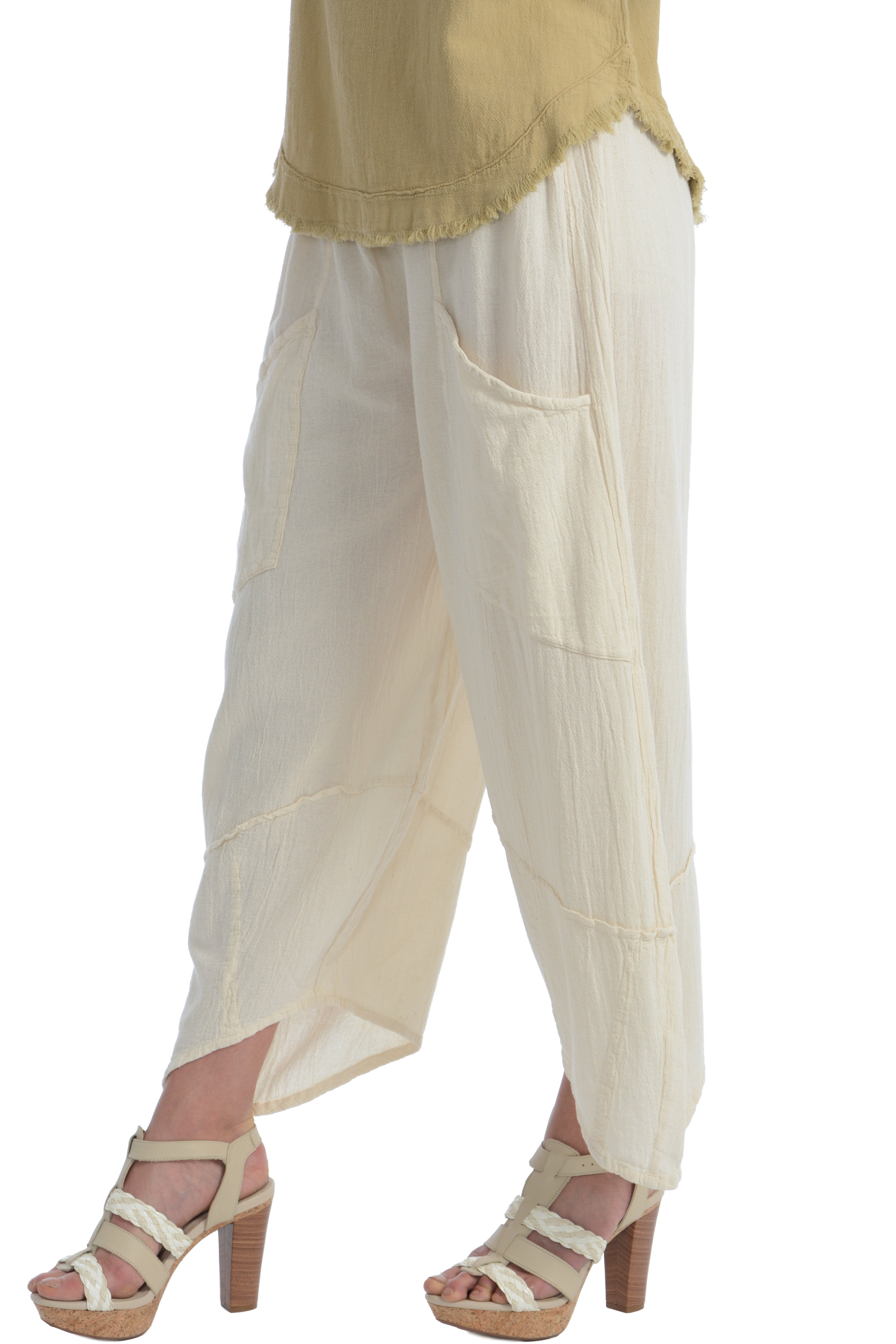 Maria de Guadalajara: Persia Pants in Pearl | KAQE