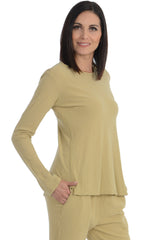 Maria de Guadalajara: Reef Blouse in Light Olive | KAQE