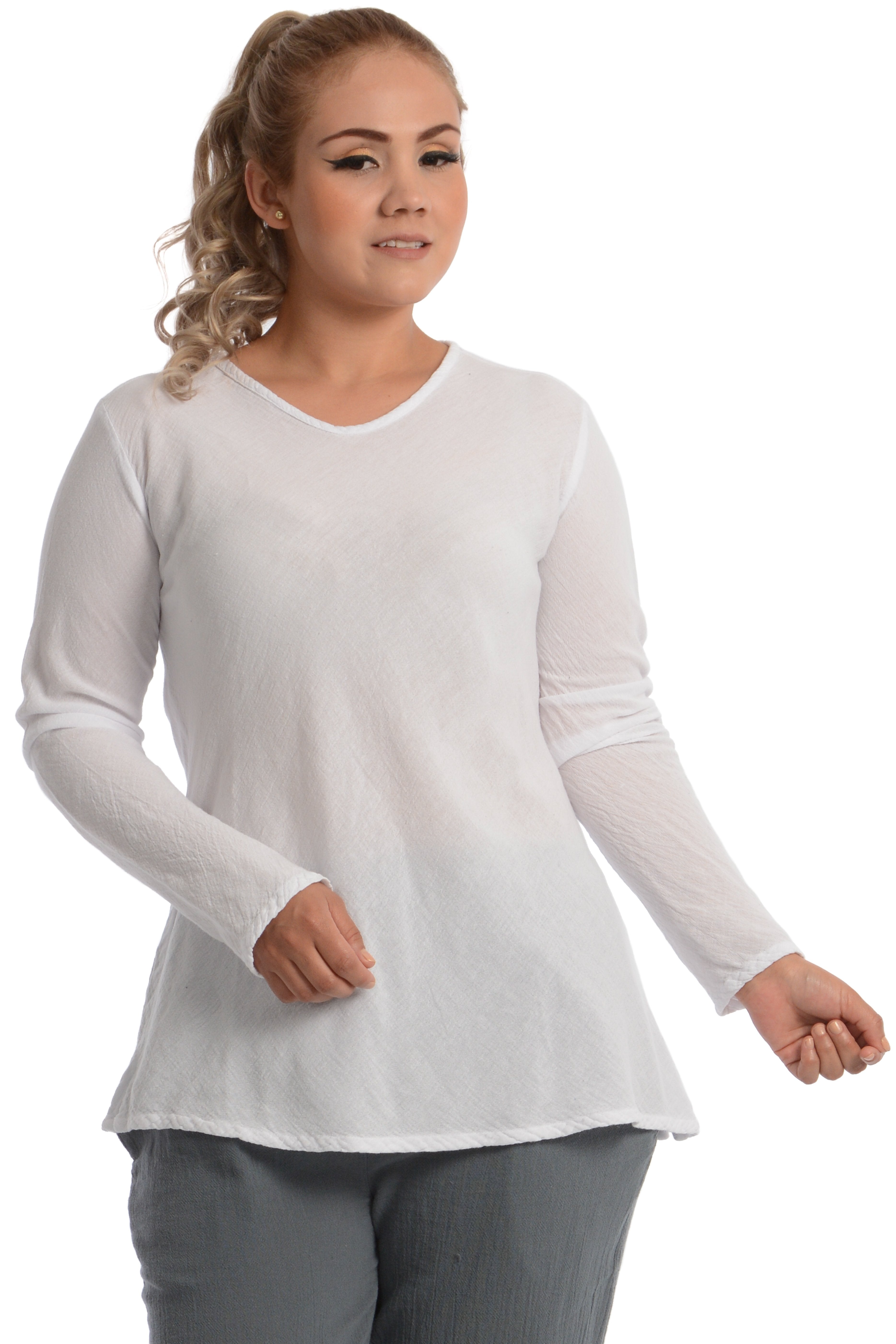 Maria de Guadalajara: Reef Blouse in White | KAQE